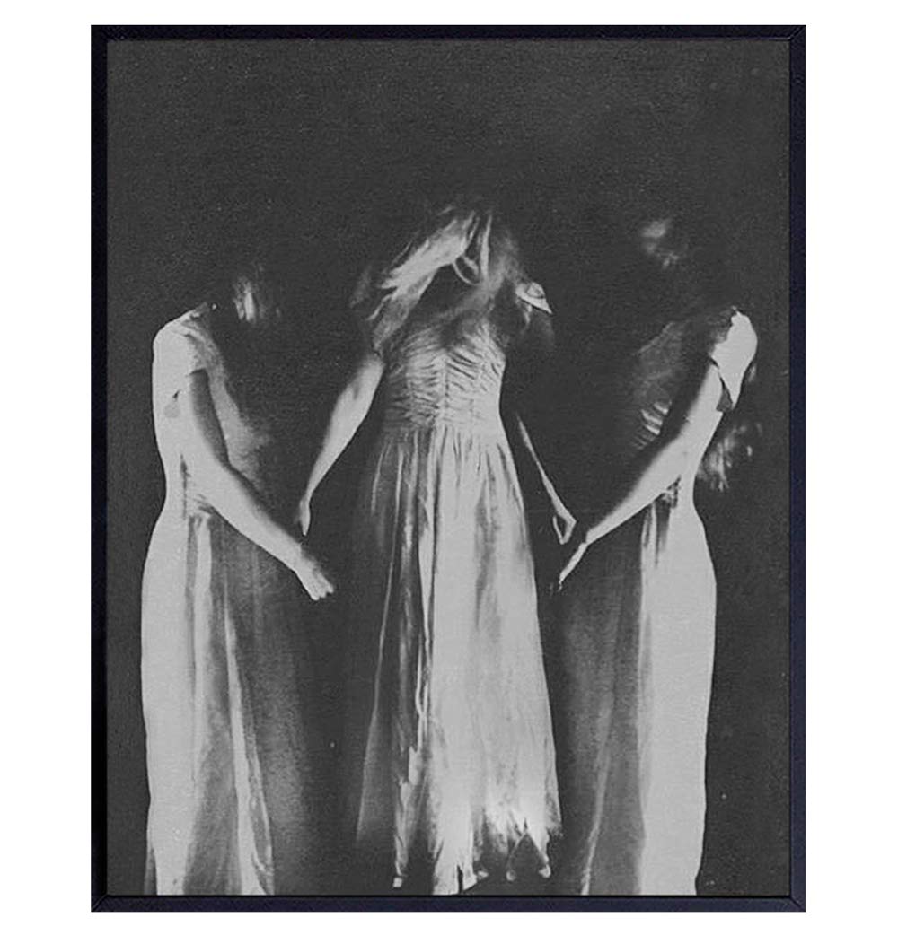 Witch Decor - Wicca Wall Decor - Pagan Gifts - Paganism - Witches Coven - Witchcraft Wiccan Supplies - Gothic Wall Art Poster - Scary Creepy Goth Room Picture - Satanic Black Magic