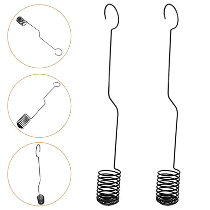 PAMINGONO 2 Pcs Air Plants Holders Hanging Hooks Spiral Plant Display Hangers 37cm Metal Air Fern Holders for Wall and Ceiling Indoor Garden Decor