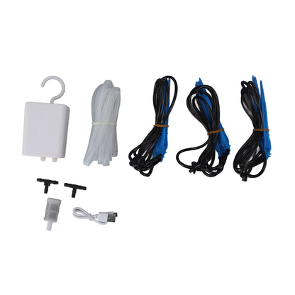 Indoor Drip Irrigation Kit for 12 Plants – Auto Watering System with Emitters, Flexible Tubing & Quick-Connect Fittings – Ideal for Home, Office & Vacation