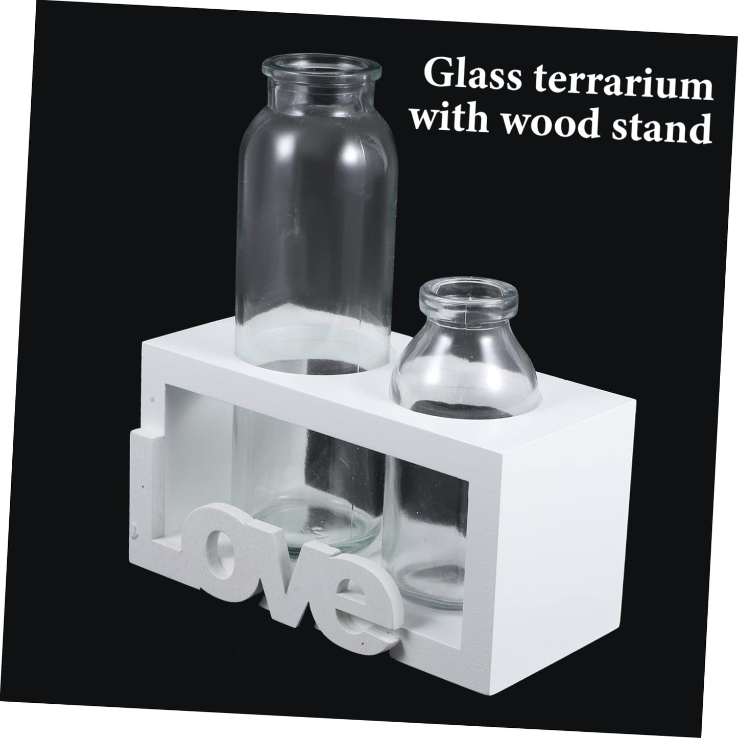 Parliky Glass Plant Vase Stand Air Plant Holder Propagating Vase Terrarium for Indoor Decor