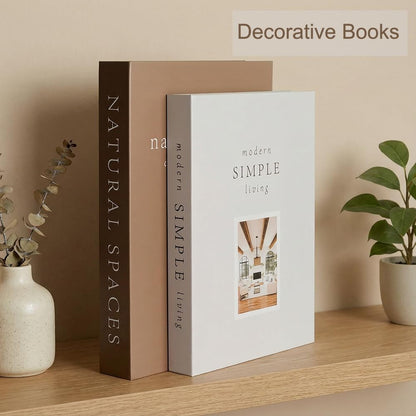 isuisle Decorative Faux Books with Hidden Storage – Magnetic Closure Coffee Table Decor Box Set – Nesting Book Storage for Remotes & Jewelry – Modern Living Room Shelf Decor