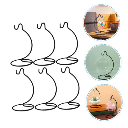 POPETPOP 6Pcs Hook Rack for Hanging Planters Sturdy Micro Landscape Bottle Hanger Stand for Home Decor Wedding and Holiday Displays