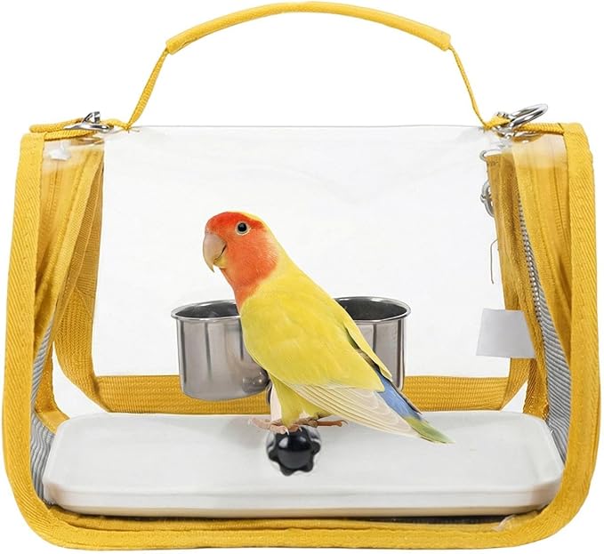 Genérico Bird Carrier Backpack | Backpack with Hanger for Bird Transport | Parakeet Carrier, Parrots, Parakeets, Nymphs, Conuros, Cockatiels: Outdoor, Camping, Holidays