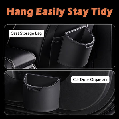 LoopTime Leakproof Car Trash Can,Mini Car Trash Bin for SUV and Truck,Small Removable Liner Garbage Can,Waterproof Automotive Trash Can for Vehicle,Home,Office,Multipurpose,Easy to Clean (Wine Red)