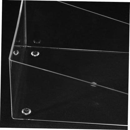 Happyyami Hamster Sand Bathroom Clear Acrylic Sandbox for Small Pets Dust Bath for Chinchilla and Gerbil Transparent Bathing Box for Hamsters and Other Small Animals