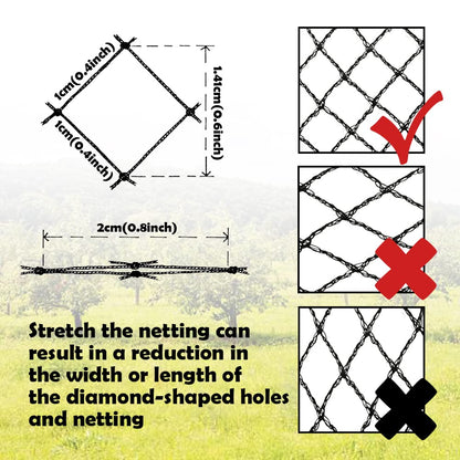 Meanchen Bird Netting for Garden 50x50 Ft,1" Mesh Garden Netting,Heavy Duty Deer Netting,Protect Vegetable Plants and Fruit Trees,Garden Mesh Fence for Blueberry Bushes.