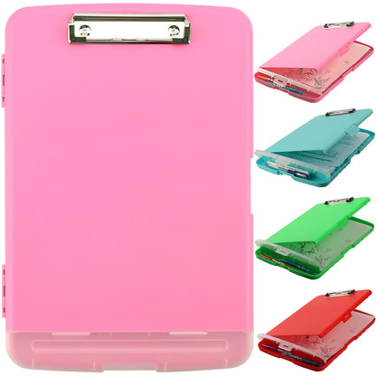 SFLHHDM Plastic Clipboard with Storage, High Capacity Clip Boards 8.5x11 with Storage, Heavy Duty Nursing Clipboard Folder, Clipboards Cute, Letter A4 Size Clipboards with Storage for Teachers, Nurse