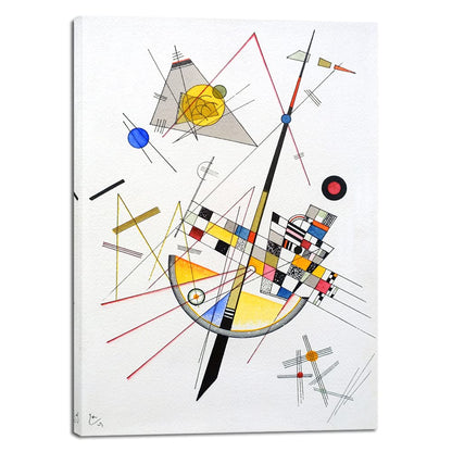 Wieco Art Framed Canvas Wall Art Composition VII, 1913 by Wassily Kandinsky Classic Abstract Famous Paintings Reproductions Canvas Wall Art for Home Decoration