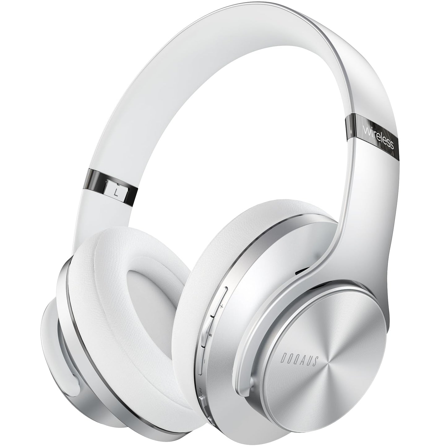 DOQAUS Bluetooth Headphones Over Ear, 90H Playtime, 3 EQ Modes, HiFi Audio, ENC Mic, Reinforced Durable Frame & Soft Earpads for Extended Wear, Phone, PC, Travel
