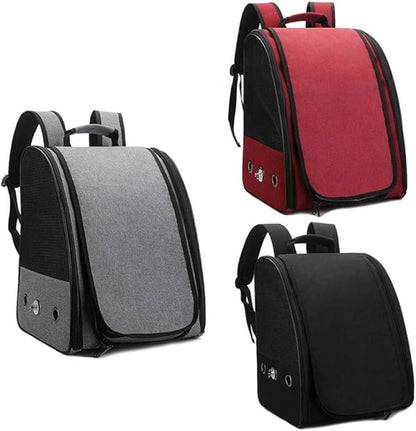 Bird Carriers Pet Parrot Backpack Bird Travel Carrier Outerdoor Breathable Hiking 1Pcs Black