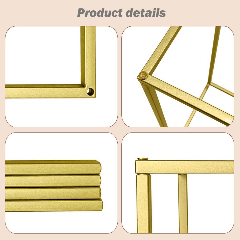 MEISHAONV 23.6inch 10 pcs Column Vases Gold Centerpieces for Table Metal Flower Stand Gold Wedding Centerpieces for Tables Party Floral Stands for Flowers