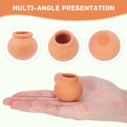 Toddmomy Miniature Terracotta Succulent Pots 12Pcs Mini Clay Flower Planting Pots for Indoor Plants, Cactus, Fairy Garden, DIY Crafts, Home Decor Accessories