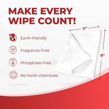 HandyClean Rinse-Free Food Contact Sanitizing Wipes Pouch, Multi Surface Cleaning Supplies for Kitchen and Professional Setting - 1 pack, 71 count