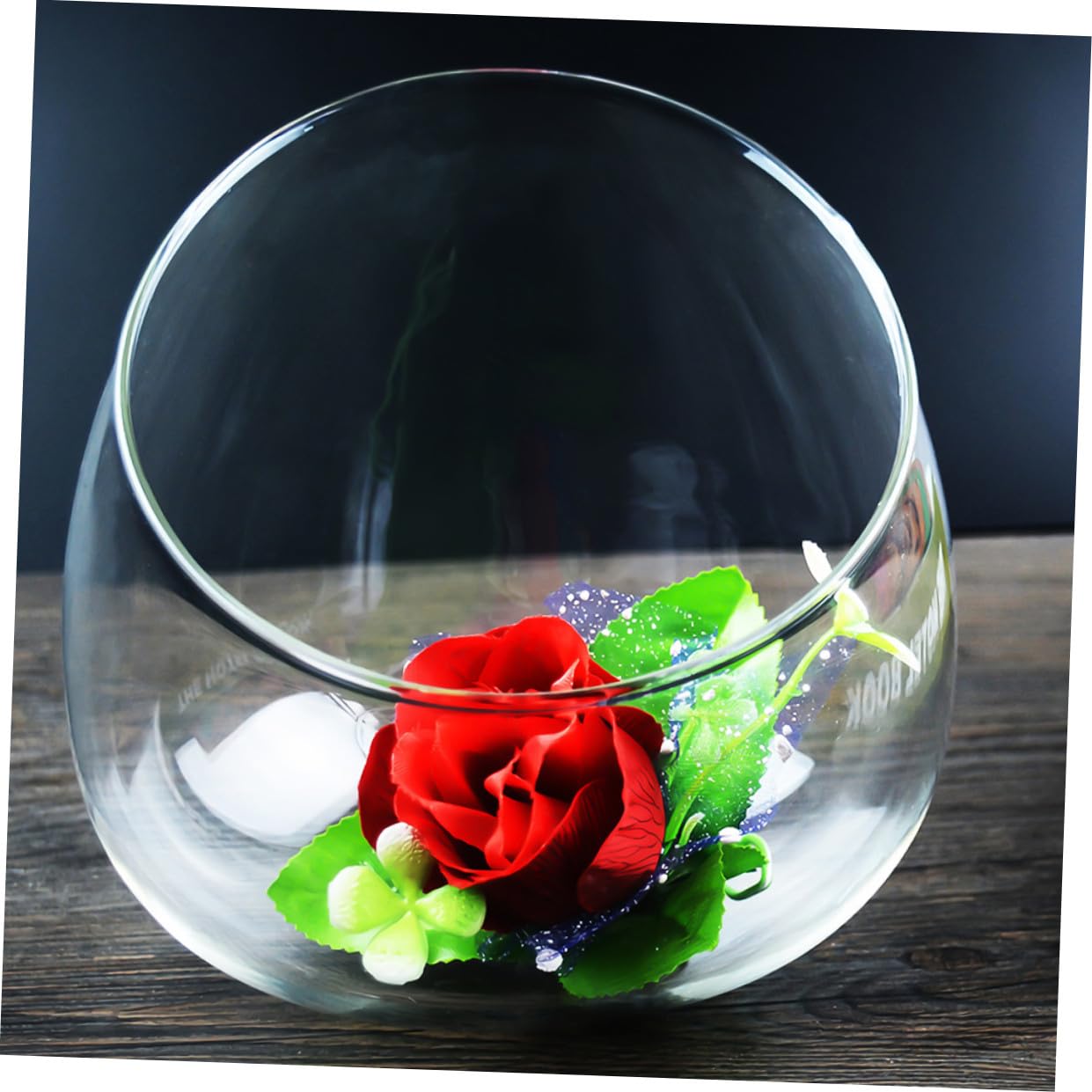 HOMOCONO 3pcs Slant Cut Glass Micro Landscape Bottle Ecological Terrarium Vase for Succulent Plants Desktop Tabletop Decoration