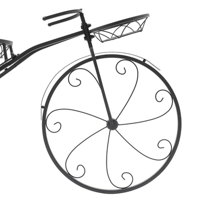 Crtohbnl Tricycle Plant Stand Large Detachable Bicycle Flower Shelf Flower Pot Cart Holder for Home Garden Patio