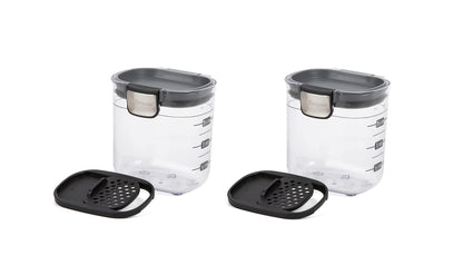 Progressive PKS-401 1.5 Cup Mini Prokeeper+ Airtight Silicone Seal Storage Container Great For Spices & Baking Acessories (2- Piece)