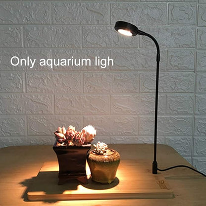 Full Spectrum LED Aquarium Light, 360-degree Adjustable LED Light with Bamboo Board, Miniature Landscape USB Powered Lamp for Plant, Fish Tank, Potted Plants(Size:M)