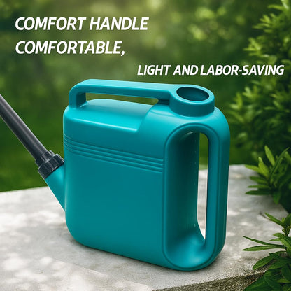 2 Gallon Watering Can, Garden Watering Can Outdoor, Large Plant Watering Can with Long Spout, Non-Slip Handle, Leak-Proof Plastic Watering Can