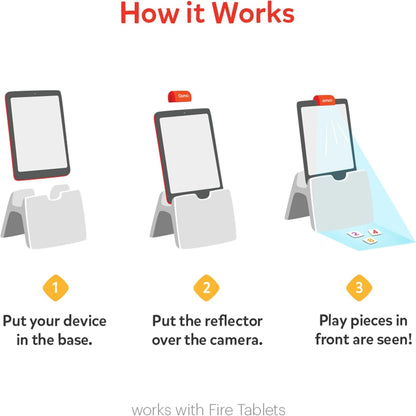 Osmo Genius Starter Kit for Kids Ages 6–10 | 7 Educational Learning Games | Fire Tablet Compatible | Latest Version | Educational STEM Learning System | Base Included