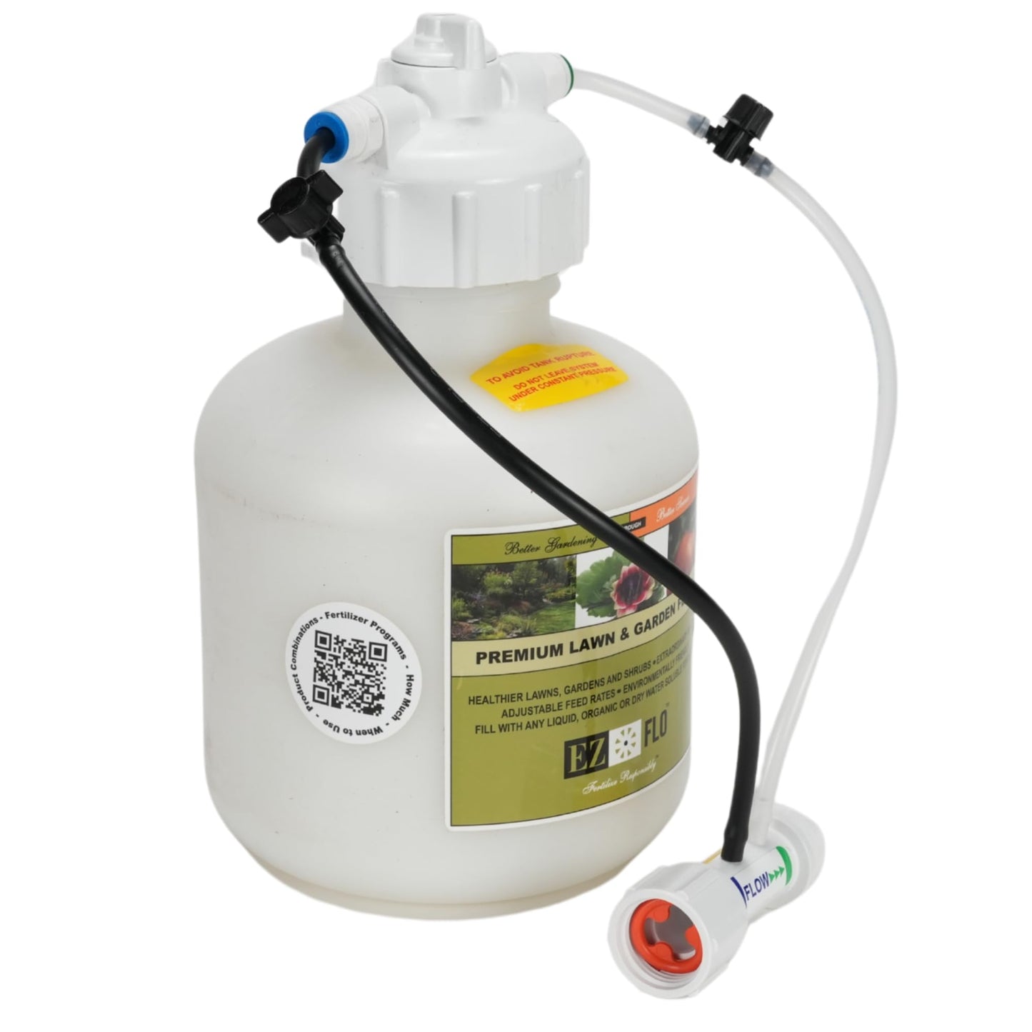 EZ-FLO 3/4 Gallon Hose‑Bib & Drip Fertilizer Injector | Low‑Pressure Garden Feeder for On/Off Flow & Drip Irrigation | EZ 2005‑HB
