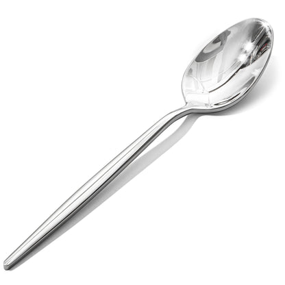 KINGSTONE 4-Piece Dinner Spoon Set, 8.2" Tablespoons Silverware, Premium 18/10 Stainless Steel, Food Grade Serving Spoons for Home and Kitchen, Restaurant Wedding, Mirror Finish & Dishwasher Safe