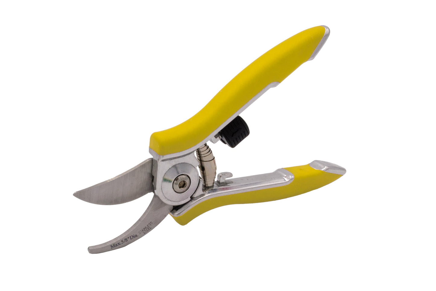 Dramm ColorPoint Stainless Steel Compact Garden Pruning Shears, Hand Pruner, Garden Clippers, with Heavy Duty Blade and Easy grip Handle, Yellow