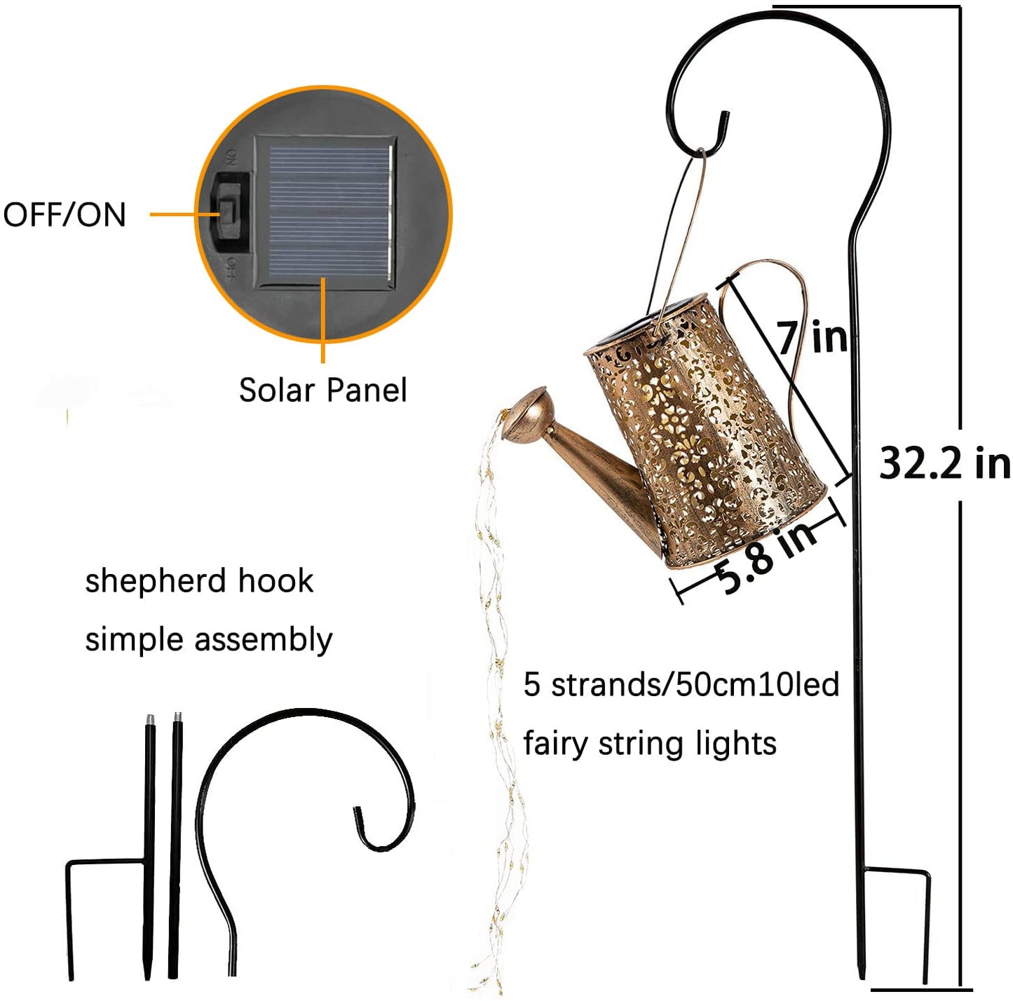 Solar Lights Outdoor Garden Decor