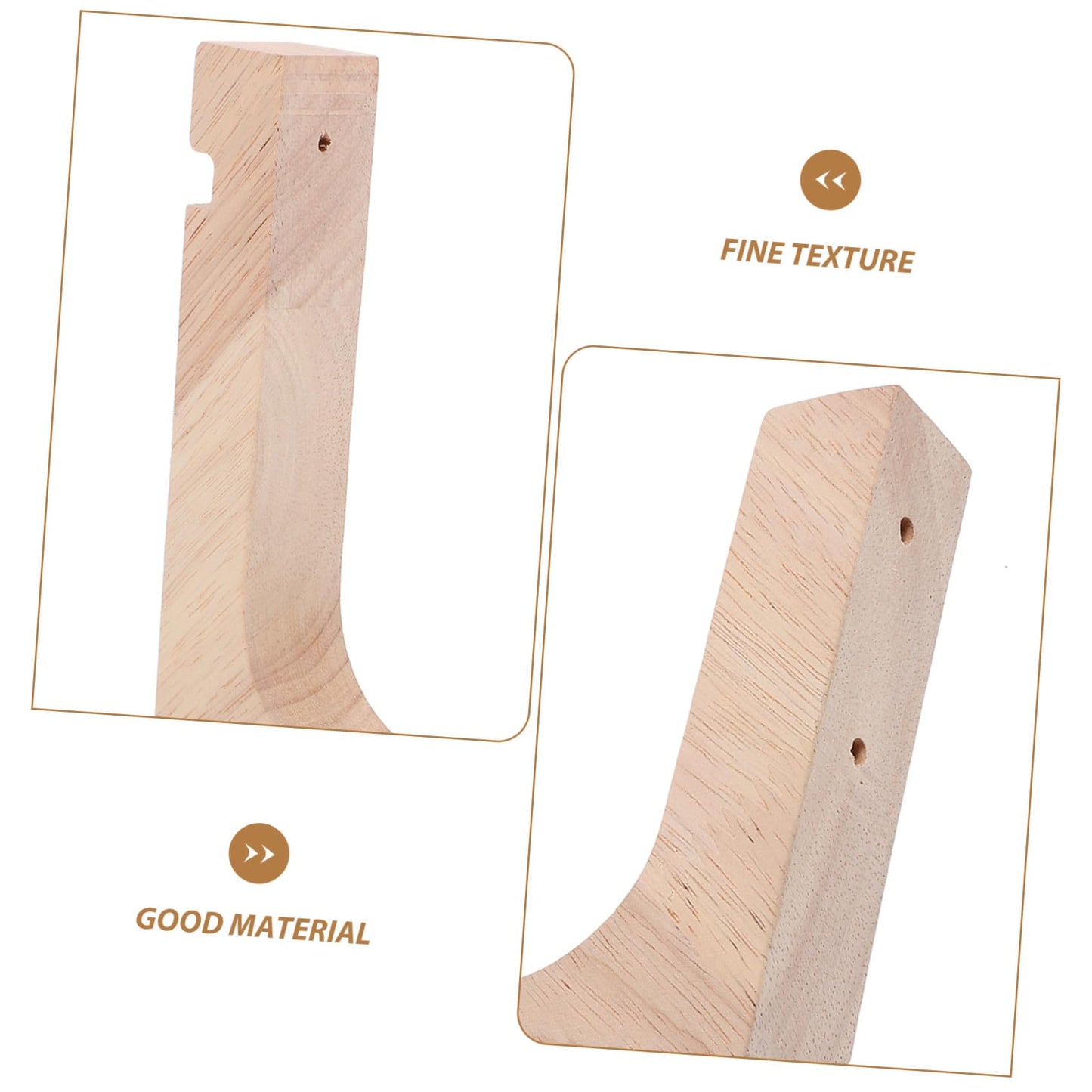 VICASKY Wooden Plant Hanging Hooks 2pcs Heavy-Duty Wall Mounted Plant Hanger Brackets Indoor Outdoor Hanging Stand for Flowerpots