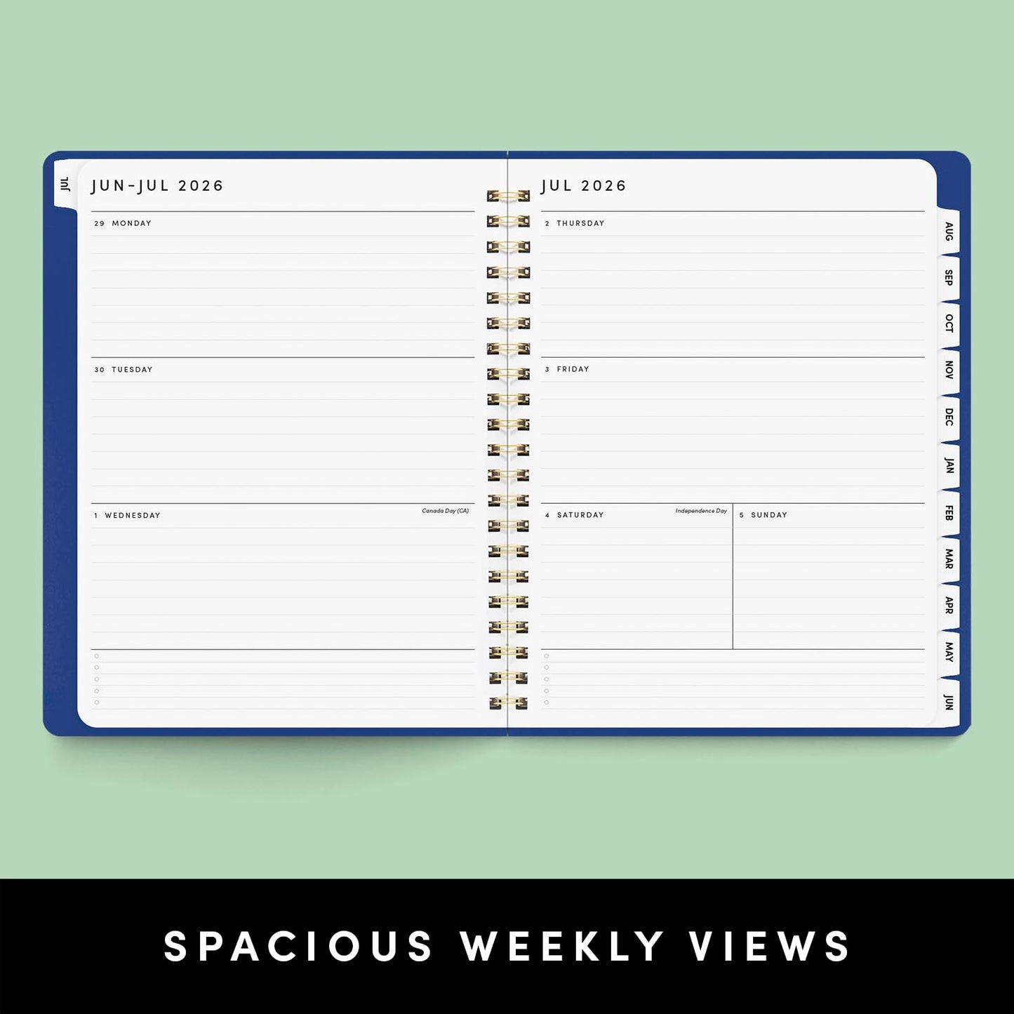 PAPERAGE Academic Planner, Weekly & Monthly Planner & Calendar, 12-Months, July 2026 - June 2027, (9.5" x 11"), School & Student Planning Agenda with Tabs, Bonus Pages & Inner Pocket, Marigold