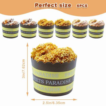 SurpriseSeptember 6PCS Artificial fake cupcake, lifelike fake food display, fake cakes bread dessert decoration, used for party, family decoration, display props artificial cake model (B)