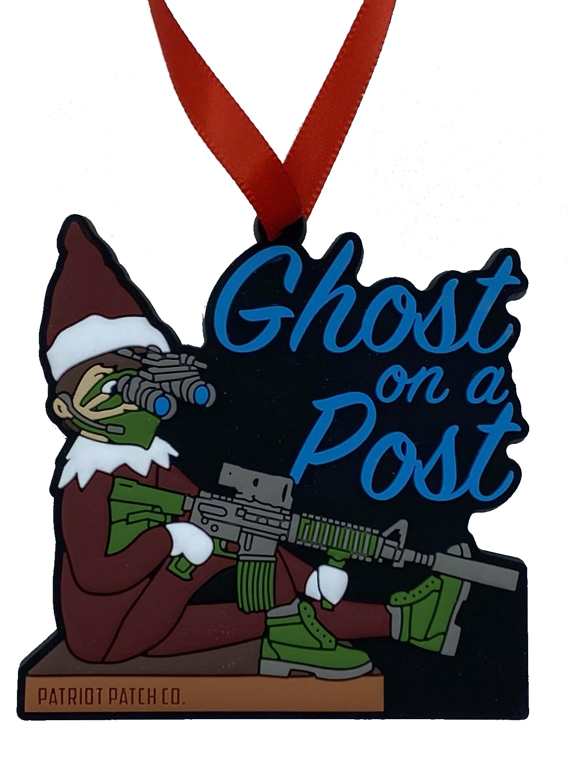 Patriot Patch Co. - Ghost on a Post - Christmas Ornament