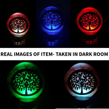 NatureBoost Himalayan Salt Lamp, USB Powered, Night Light Color Changing Lamp,Unique Gift Idea (Treenew)