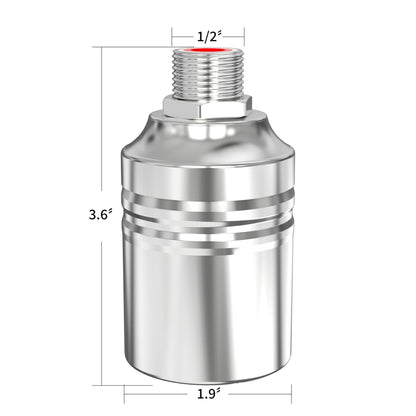 1/2" to 3/4" 1" Water Mini Float Valve,304 Stainless Steel Fully Automatic Level Controller Valve for Wate Tank, Livestock Troughs, Pool, Distiller
