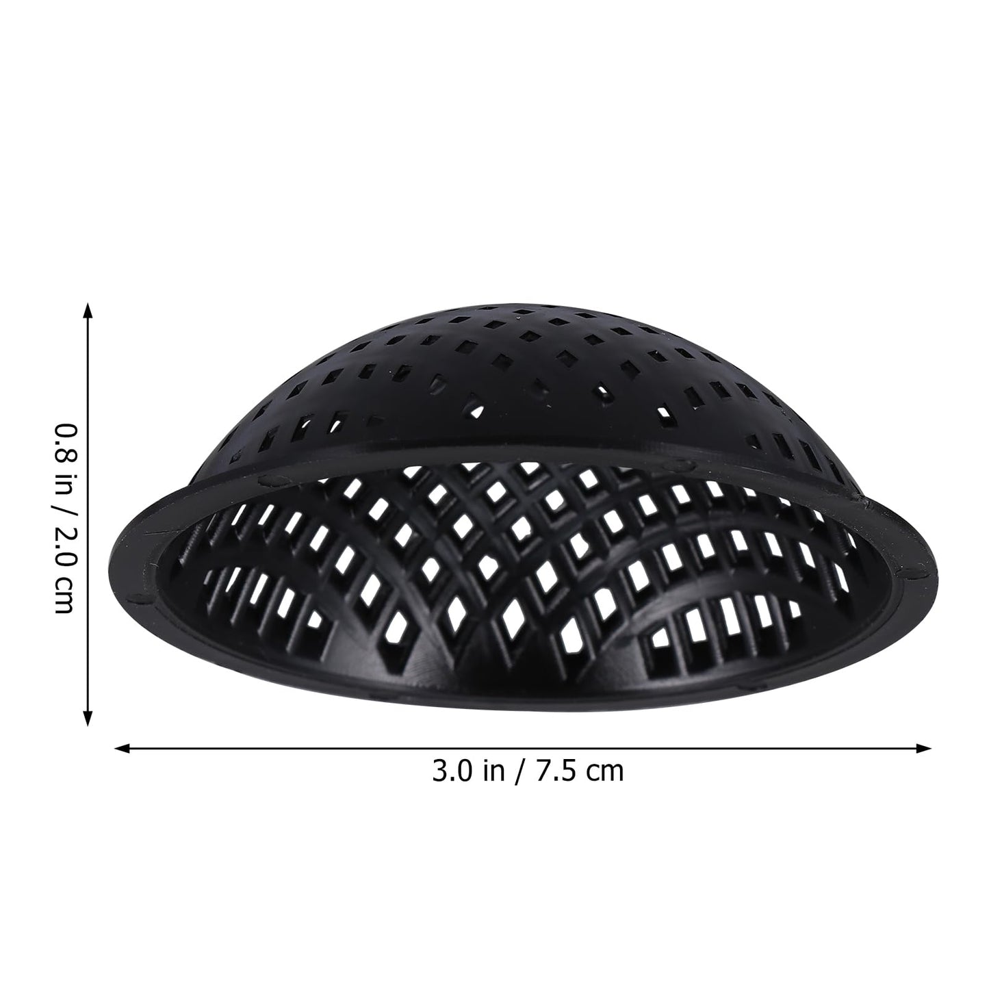 Yardwe 20 Pcs Bonsai Pot Bottom Mesh Pads, Black Plastic Drainage Screens, 2.95 Inch Round Grid Mats for Indoor and Outdoor Plant Pots, Prevent Soil Loss and Improve Air Circulation