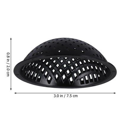 Yardwe 20 Pcs Bonsai Pot Bottom Mesh Pads, Black Plastic Drainage Screens, 2.95 Inch Round Grid Mats for Indoor and Outdoor Plant Pots, Prevent Soil Loss and Improve Air Circulation