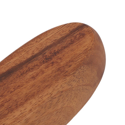 HAOHIZE Handcrafted Decorative Boat Bowl, Rustic Wooden Salad Bowl for Food Bread Fruits Snack Dessert, Coffee Table Tray or Entryway Catchall, Long Oval Design for Modern Farmhouse Decor