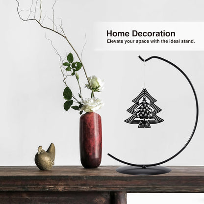 Maibloln Ornament Display Stand Hanger Rack Hook Chrismas Ornament Party Decoration Holder Air Plant Flower Pot Hanging Terrarium Home Office Decoration(C-Style)