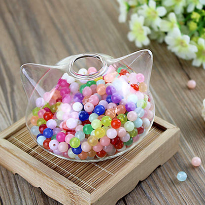 Clear Cute Cats Shaped Glass Desktop Decorative Plant Terrarium Flower Vase Bottle Holder Home Decorative Flower Bott Hydroponic Vase