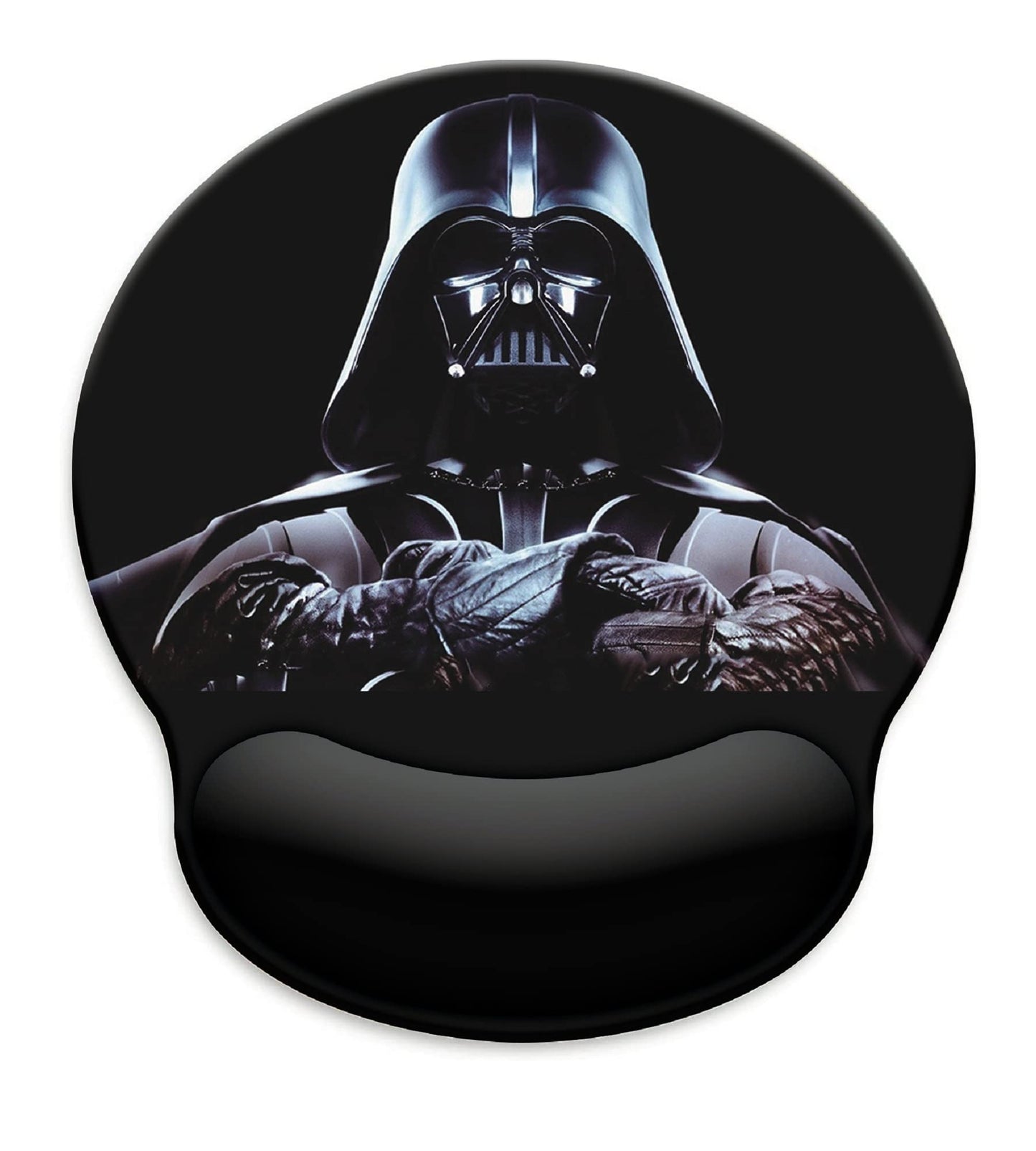 Black Mouse Pad with Wrist Rest,Non-Slip Rubber Base for Comfortable Gaming Mousepad - Ergonomic Mouse Pads with Wrist Support Suitable for Laptop Desktop and Work, Office Desk Accessory