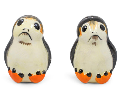 Star Wars Porgs Salt & Pepper Shaker Set | Official Star Wars Collectible Kitchenware | Ceramic Shakers Feature 2 Adorable Porgs