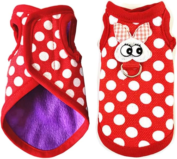 Christmas Small Animals Harness Santa Hamster Clothes Guinea Pig Harness and Leash Set Small Pet Clothes for Rats Kitty Mini Dog Hedgehog Squirrel and Small Breeds,M