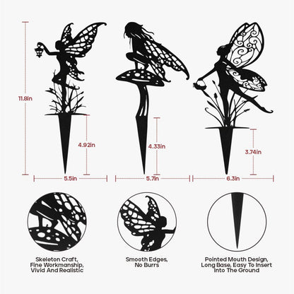 Decorative Garden Stakes, Fairy Garden Statues for Home and Garden (12)
