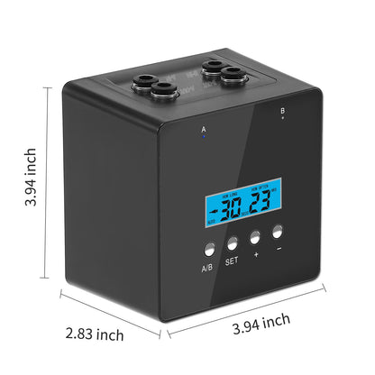 Automatic Indoor Plant Waterer, Dual Pump Drip Irrigation System with Timer, 20 Adjustable Drippers, Self Watering for Potted Plants, Easy Setup