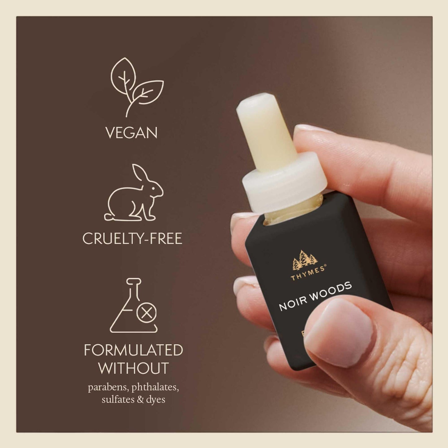 Thymes Pura Refills – 2 Pack of Oil Diffuser Scents – Long-Lasting Pura Diffuser Refills – Premium Home Fragrance – Notes Siberian Fir Needles, Cedarwood & Sandalwood (Frasier Fir, Pack of 2)