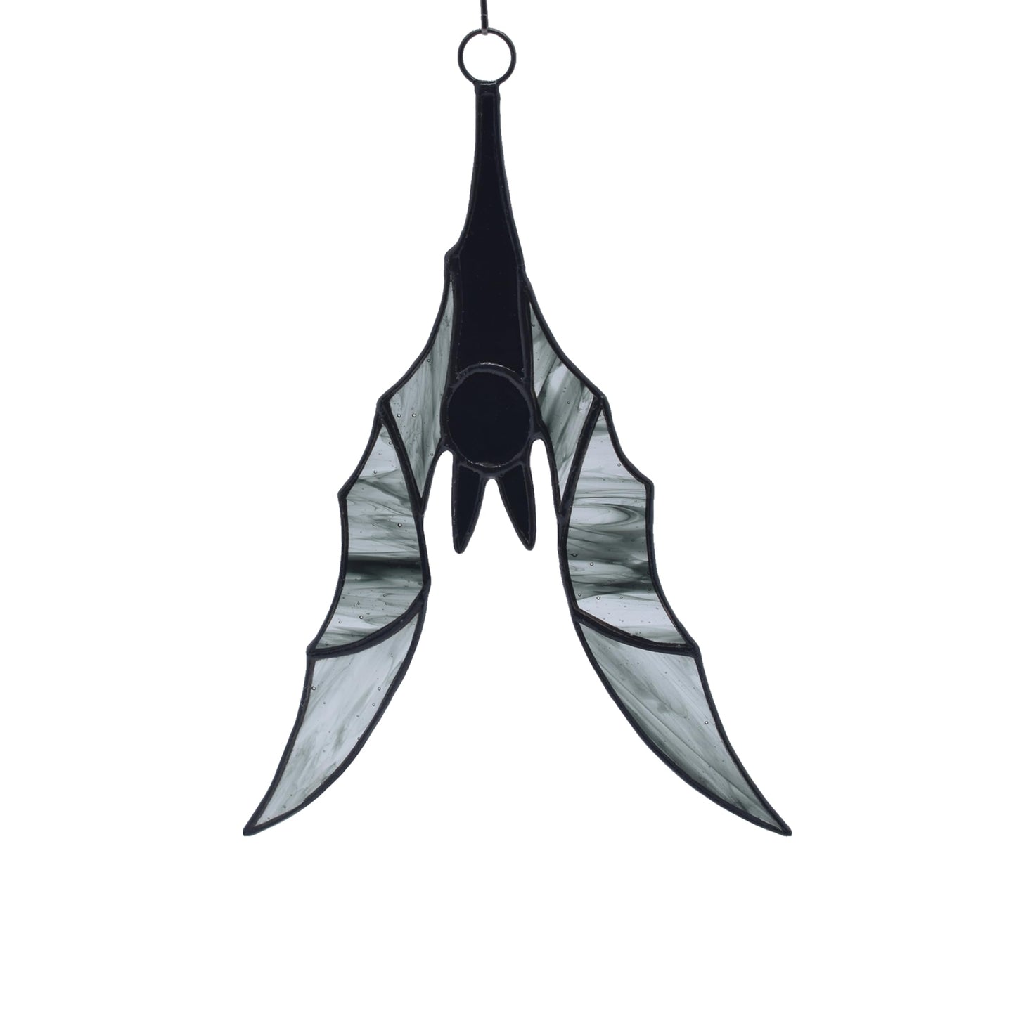 Velasyart Bat Stained Glass Window Hangings,Suncathers, Larger Halloween Bat Ornaments Spooky Home Decoration
