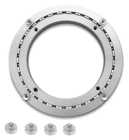 8" to 32" Swivel Base Bearing, Table, Heavy Duty Turntable, Lazy Susan Plate Hardware, 360 Rotating, Aluminium Organizer for Dining TV Computer Monitor(8 inches (200mm))