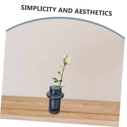 GANAZONO Glass Hydroponic Vase for Desktop Decoration Minimalist Style Terrarium Plant Holder for Decor