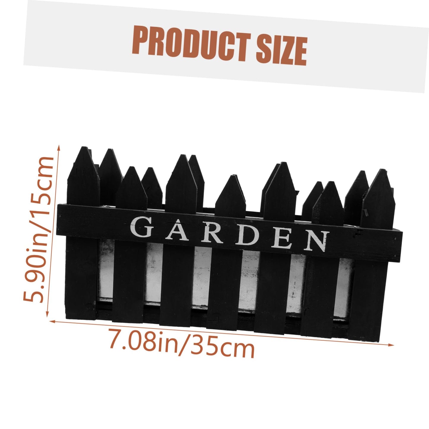 Abaodam Fence Flowerpot Durable Decorative Planting Box for Garden Home Decor Sturdy Easy to Clean Housewarming Finish