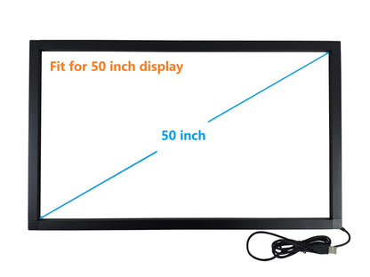 DeYoWo 50 Inch Interactive 10 Points Infrared IR Touch Screen Overlay Frame Free Driver