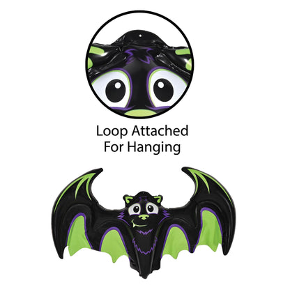 Beistle 3 Piece 18.5"-23" Hanging Inflatable Bat, Ghost, & Spider, Halloween Party Decorations, Indoor Outdoor Blow Up Décor